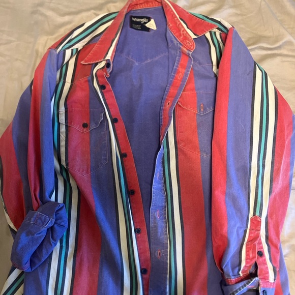 Wrangler Other - $80s Wrangler Men's Brushpopper Shirt